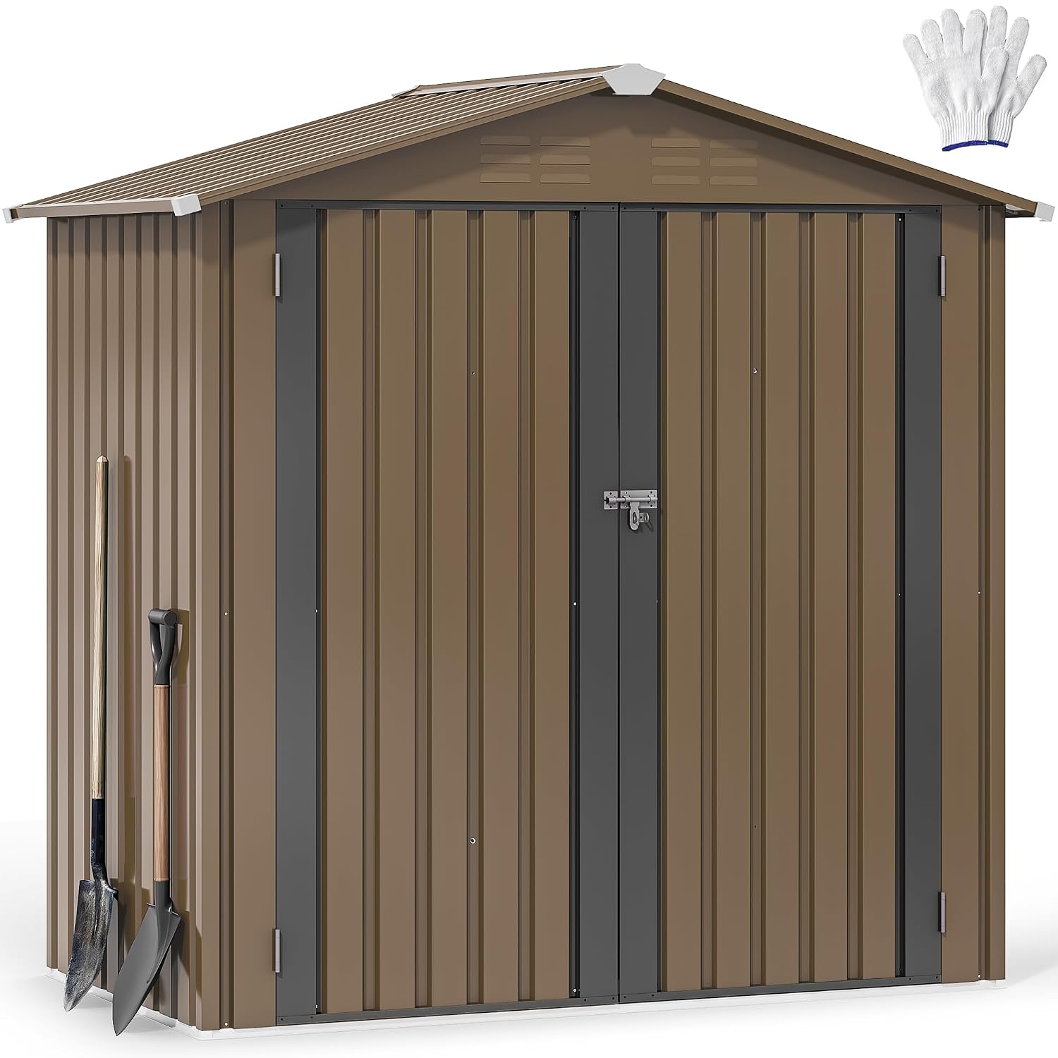 Gardening Tools Of - Casetta da Giardino in Metallo 6x4ft,