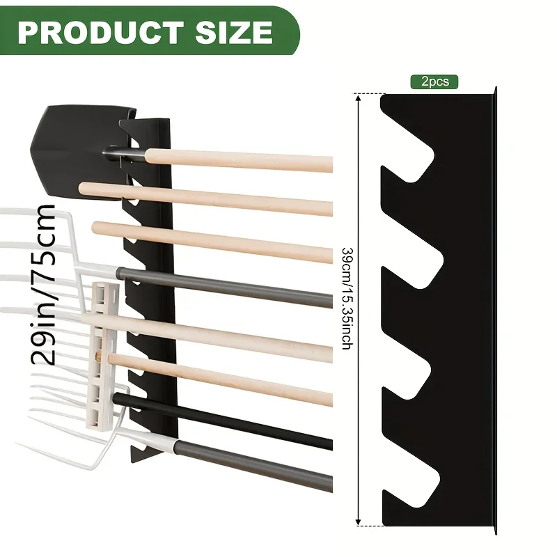 Gardening Tools Rake - Porta Attrezzi da Giardino in Metallo