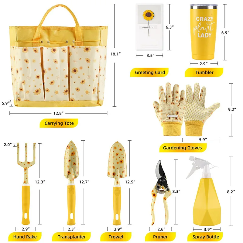 Gardening Tools Gloves - Set di Attrezzi da Giardinaggio Durevoli,