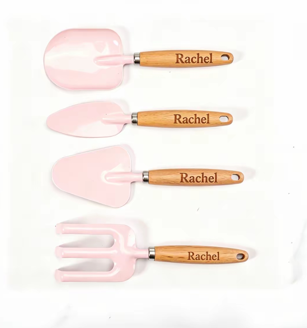 Gardening Tools With Names - Set di Attrezzi da Giardinaggio Personalizzati