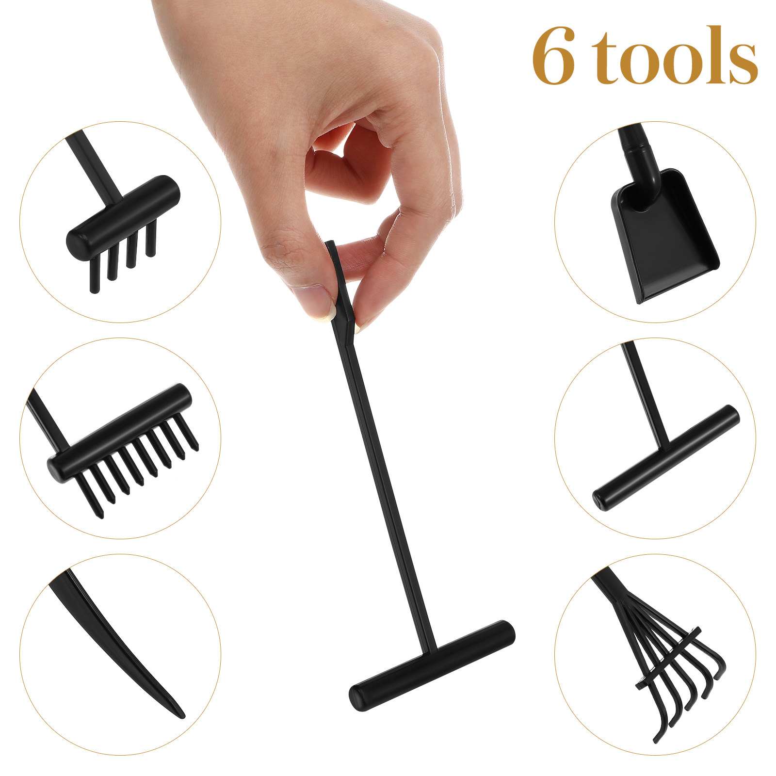 Set di 6 Mini Rastrelli in Pla - Gardening Tools Rake recensione e prezzo