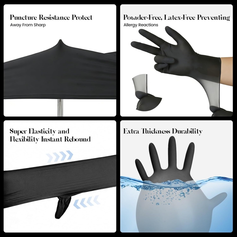 Guanti Monouso in Nitrile Nero - Gardening Tools Gloves recensione e prezzo